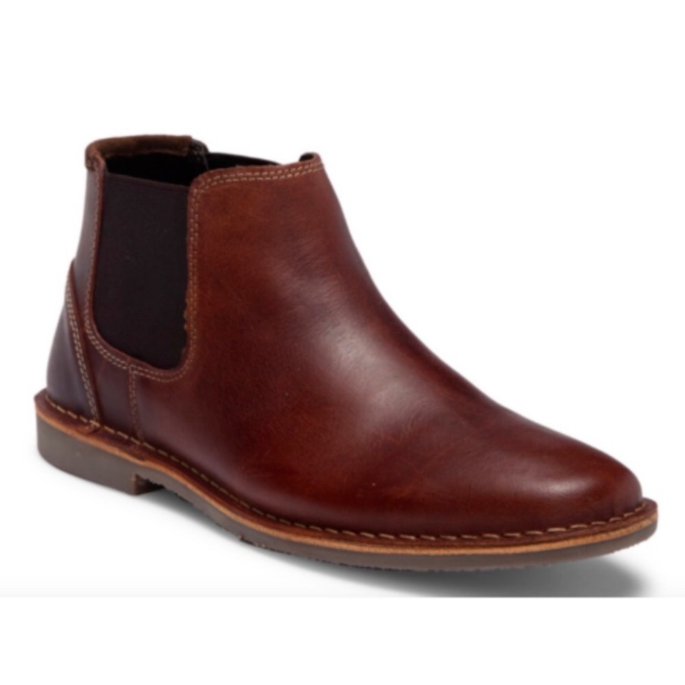 Steve Madden Impass Wood Leather Chelsea Boots